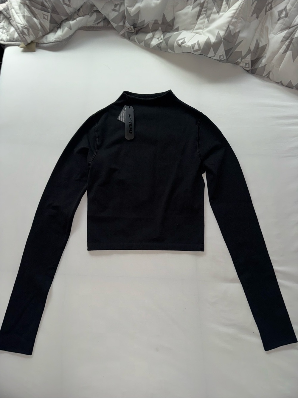 Nike Skims Vintage Seamless Mock Neck Crop Top